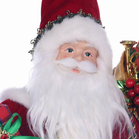 11*7.5*19.25'' CHRISTMAS STANDING SANTA DÉCOR