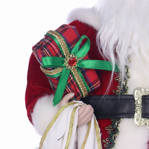 11*7.5*19.25'' CHRISTMAS STANDING SANTA DÉCOR