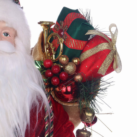 11*7.5*19.25'' CHRISTMAS STANDING SANTA DÉCOR