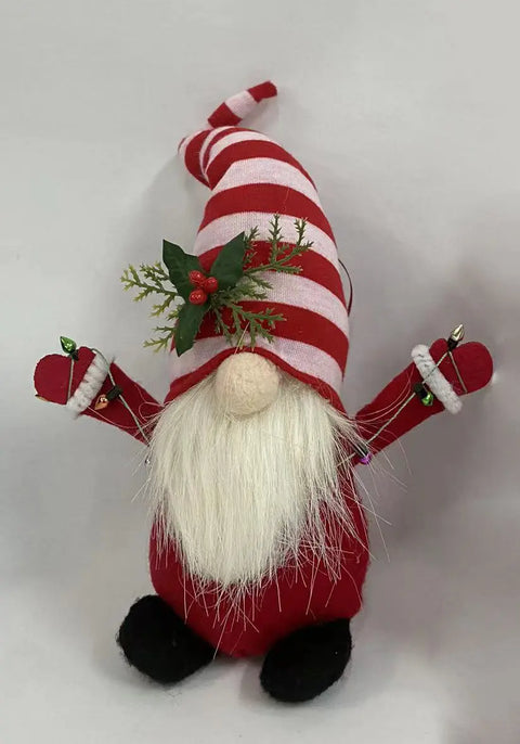 6.5X2.5X8 Inch Fabric Gnome Orn
