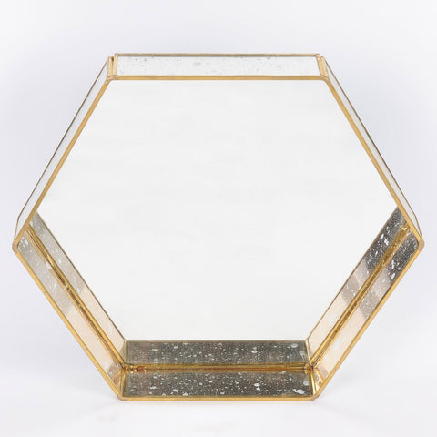 13*11.5*2'' Christmas Glass Tray Décor