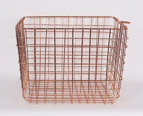 Porte-ustensiles en cuivre 10.5''x10.5''x11''
