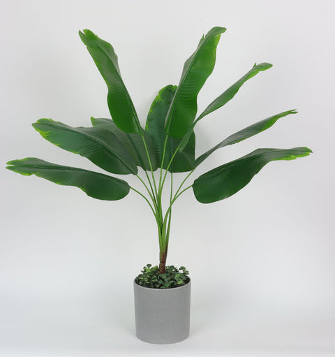 Faux Strelitzia Plant - Stunning 29.5 Inch Artificial Strelitzia for Vibrant Home Decor