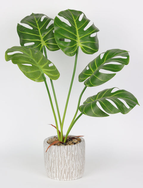 5*21''Greenery Plam Leaf Arrangement Décor