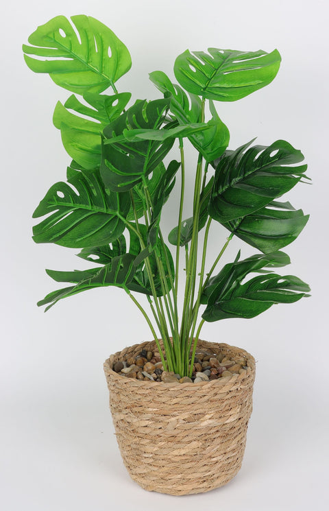 7*20''Greenery Plam Leaf Arrangement Décor