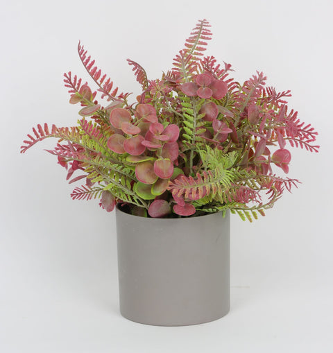 4.125*10 In Floral Vase W/Succulent Décor