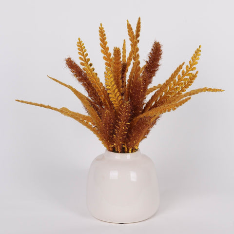 13IN FALL FLORAL W/CERAMIC POT DÉCOR