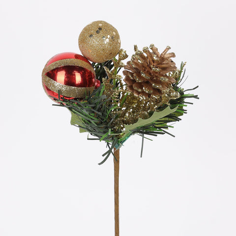 CHRISTMAS 9.5"H PINECONE MIXED PICK