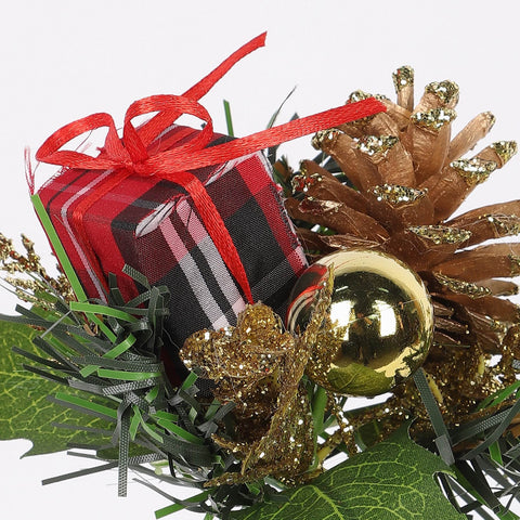 CHRISTMAS 9.5"H PINECONE GIFT PICK