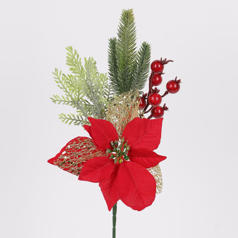 CHRISTMAS 13" GOLD/RED MIXED PICK