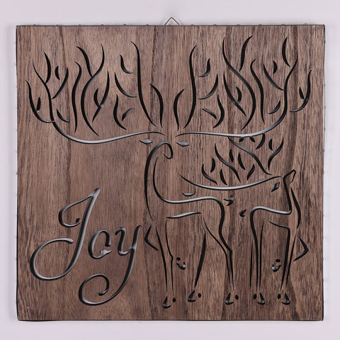 16*0.375*16'' Christmas Wall Decor