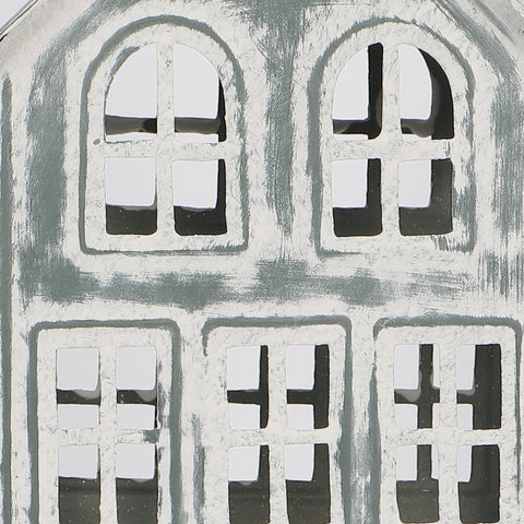 5.5X5.25X10.5 Inch Lighted Metal House Décor