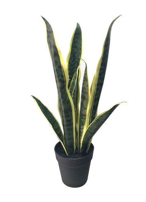 Artificial Snake Plant: Lifelike 22" Faux Plant for Indoor Decoration