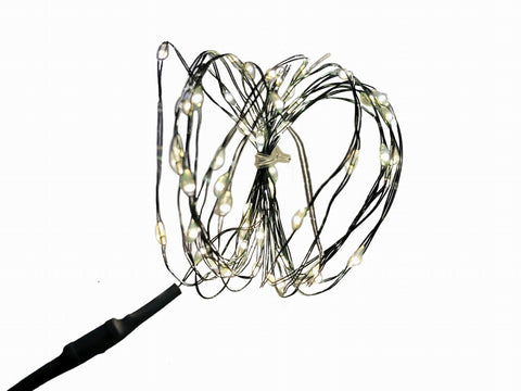 8Ft Green Cord Warm Light W/(10’L) Light String- Plug In