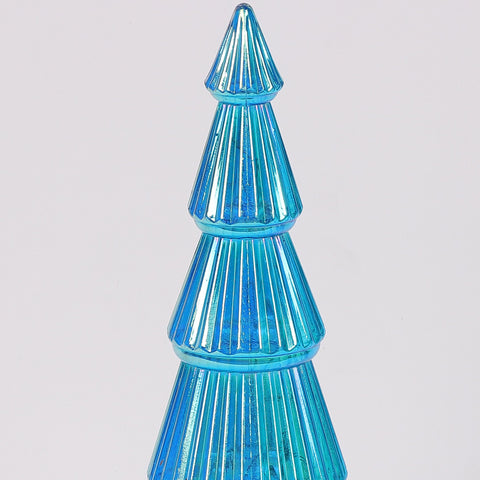 Christmas 4.25X12.5 Inch Blue Lighted Tree Décor