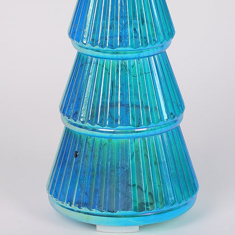 Christmas 4.25X12.5 Inch Blue Lighted Tree Décor