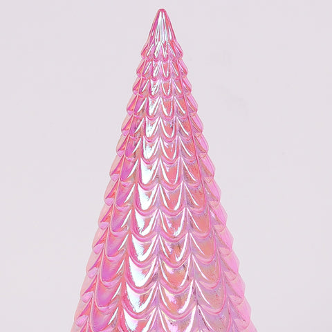 Christmas 5X10.5 Inch Pink Lighted Tree Décor