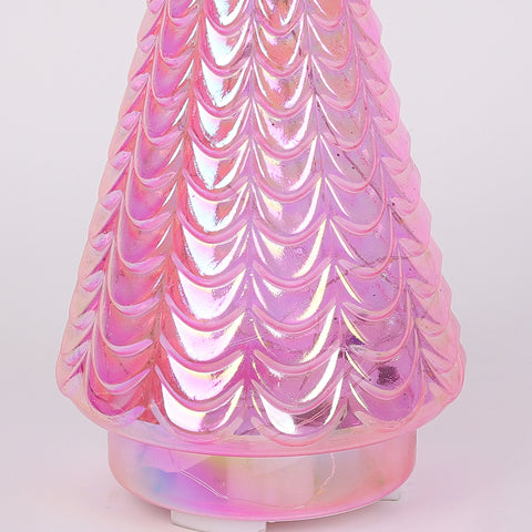 Christmas 5X10.5 Inch Pink Lighted Tree Décor