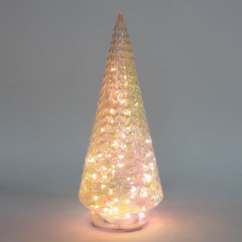 Christmas 5X12.5 Inch White Lighted Tree Décor