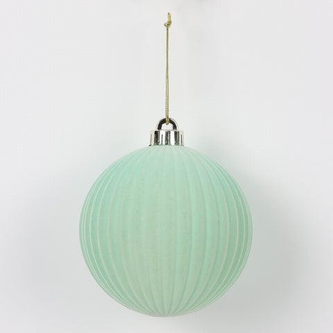 Christmas 4.75 In Mint Flocking Ornament