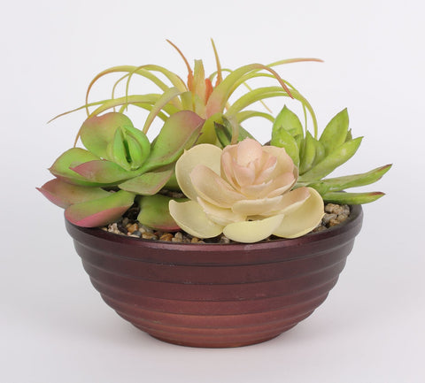 6.75*5.75''Greenery Succulent Arrangement Décor