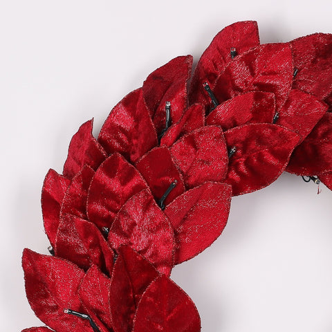 20Inch Red Leaves Wreath