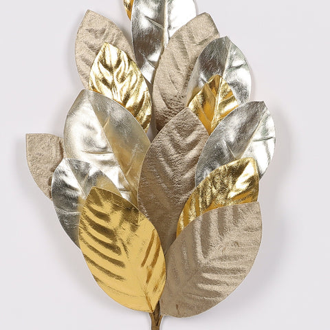 24 Inch Gold Leaves Pick