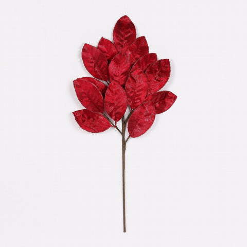 24Inch Red Leaves Pick