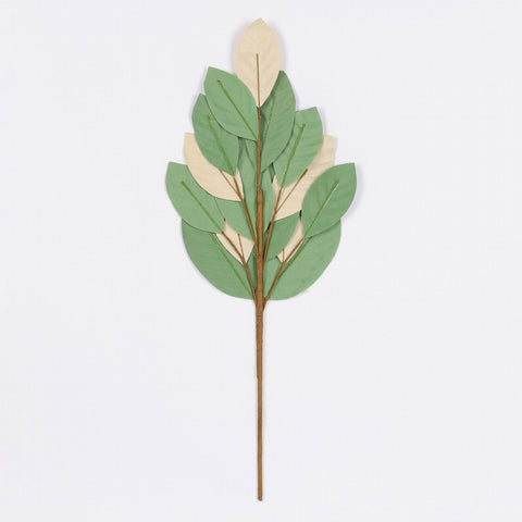 24 Inch Green/Gold Leaves Pick
