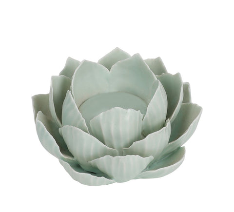 4.5X4.5X2.5" Ceramic Lotus Pendant