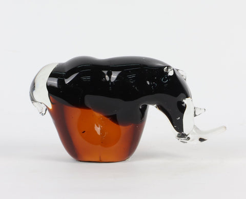 6.5X2.5X3.5" Glass Animal Shape Decoration