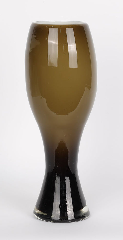 Glass decorative vase 4"L x11.75"H