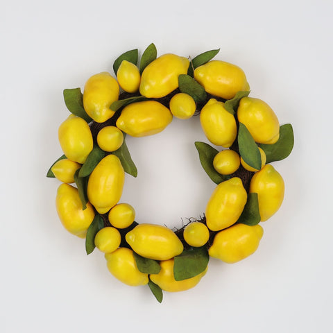 Artificial Lemon Wreath