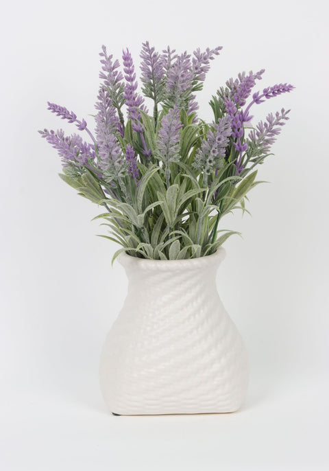 5.625*4.75*14 In Vase W/Floral Décor