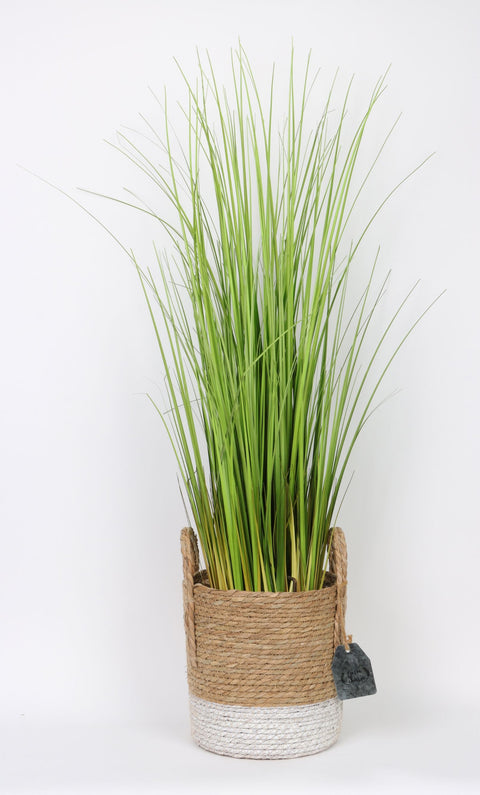 PANIER 10*42 PO AVEC DÉCOR VÉGÉTAL