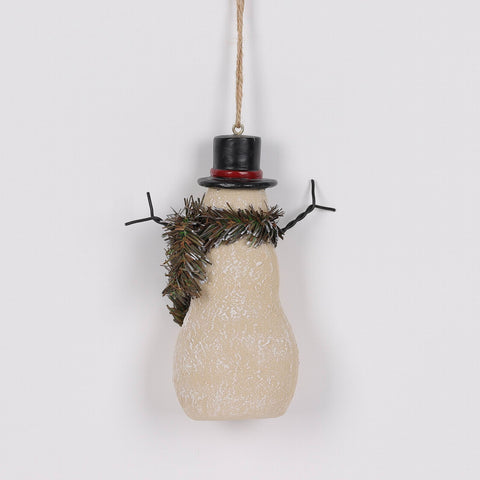 3.25''*2''*4.75 In Wht Snowman Ornament