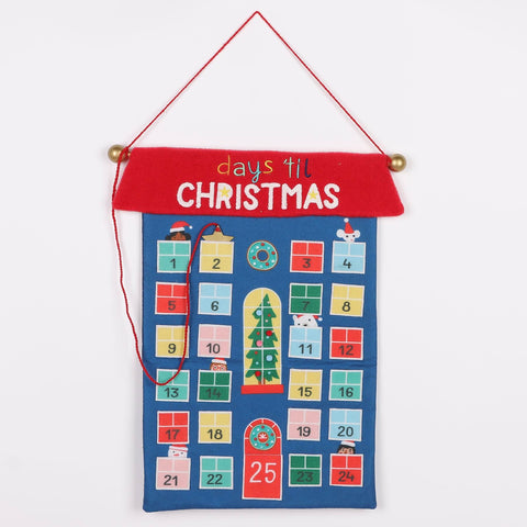 15*1*18'' Christmas Advent Calendar Décor