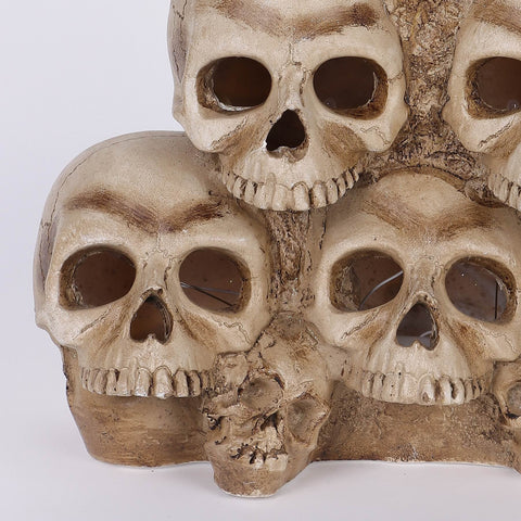 12IN HALLEEN SKULL W/LITE TABLE TOP