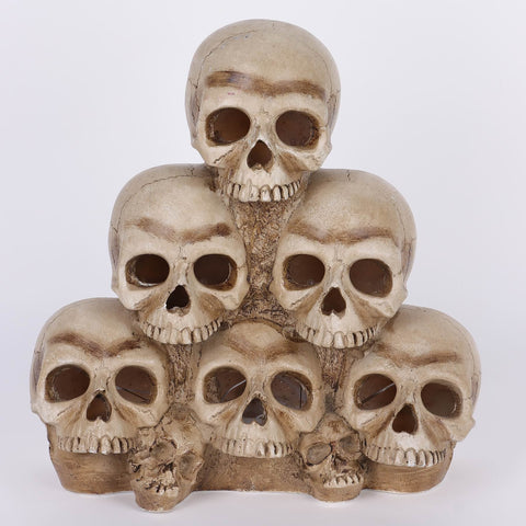 12IN HALLEEN SKULL W/LITE TABLE TOP