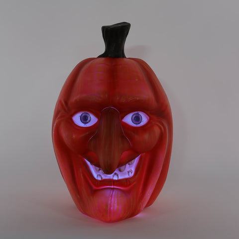 12IN HALLOWEEN  PLASTIC PUMPKIIN W/LITE