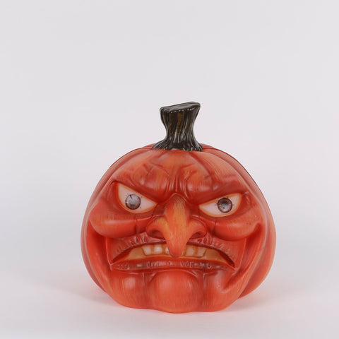 9IN HALLOWEEN  PLASTIC PUMPKIIN W/LITE