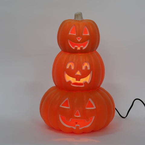 14IN HALLOWEEN  PLASTIC PUMPKIIN W/LITE