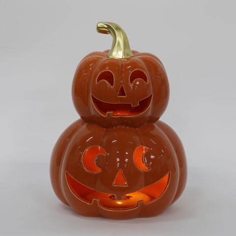 11IN HALLOWEEN PUMPKIIN W/LITE