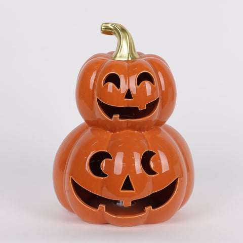 11IN HALLOWEEN PUMPKIIN W/LITE