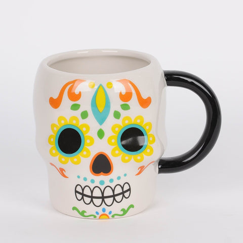 4.5IN HALLOWEEN SKULL MUG