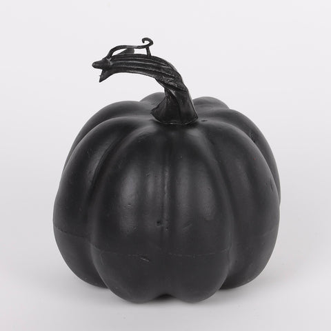 4.5IN HALLOWEEN FOAM PUMPKIN BLK TABLETOP