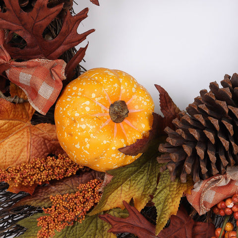 22IN FALL FLORAL WREATH
