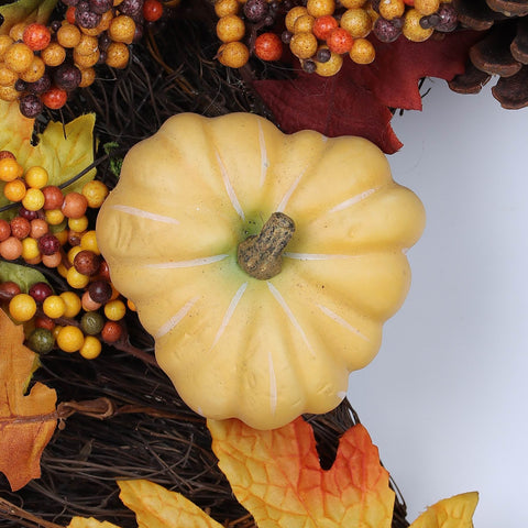 22IN FALL FLORAL WREATH