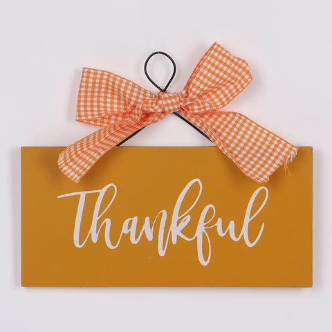5.25IN FALL THANKFUL HANGING DÉCOR