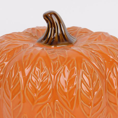 6IN FALL CERAMIC PUMPKIN DÉCOR